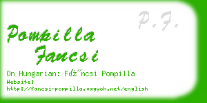 pompilla fancsi business card